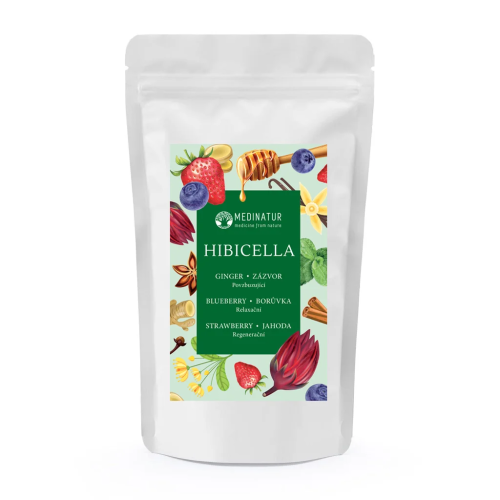 HIBICELLA NÁPOJ - borůvka,jahoda,zázvor