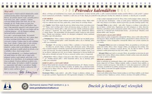 Lunární kalendář Krásné paní s publikací 2027
